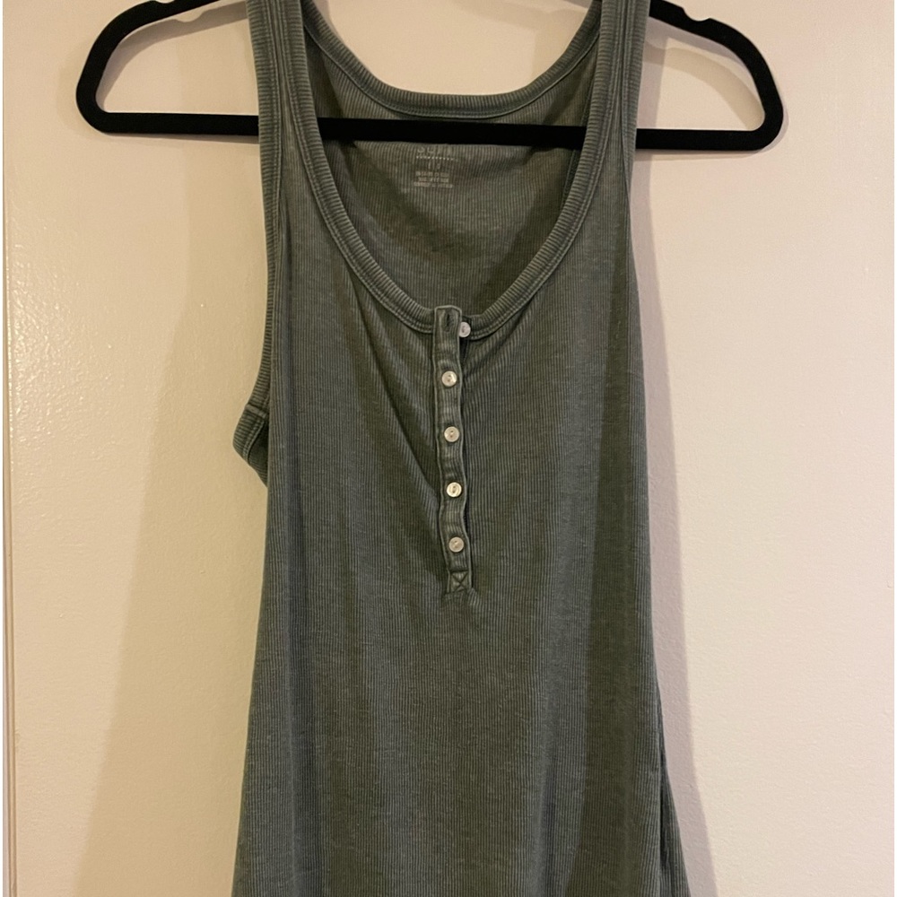 Aerie Real Soft Woman’s Seafoam Green Tank Large